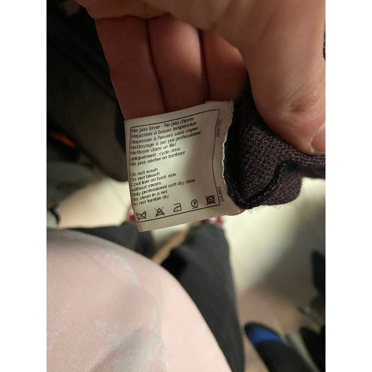 Chanel Paris-Edimbourg Cashmere Wool Blend Knit Dress Sz.44 Pre-owned