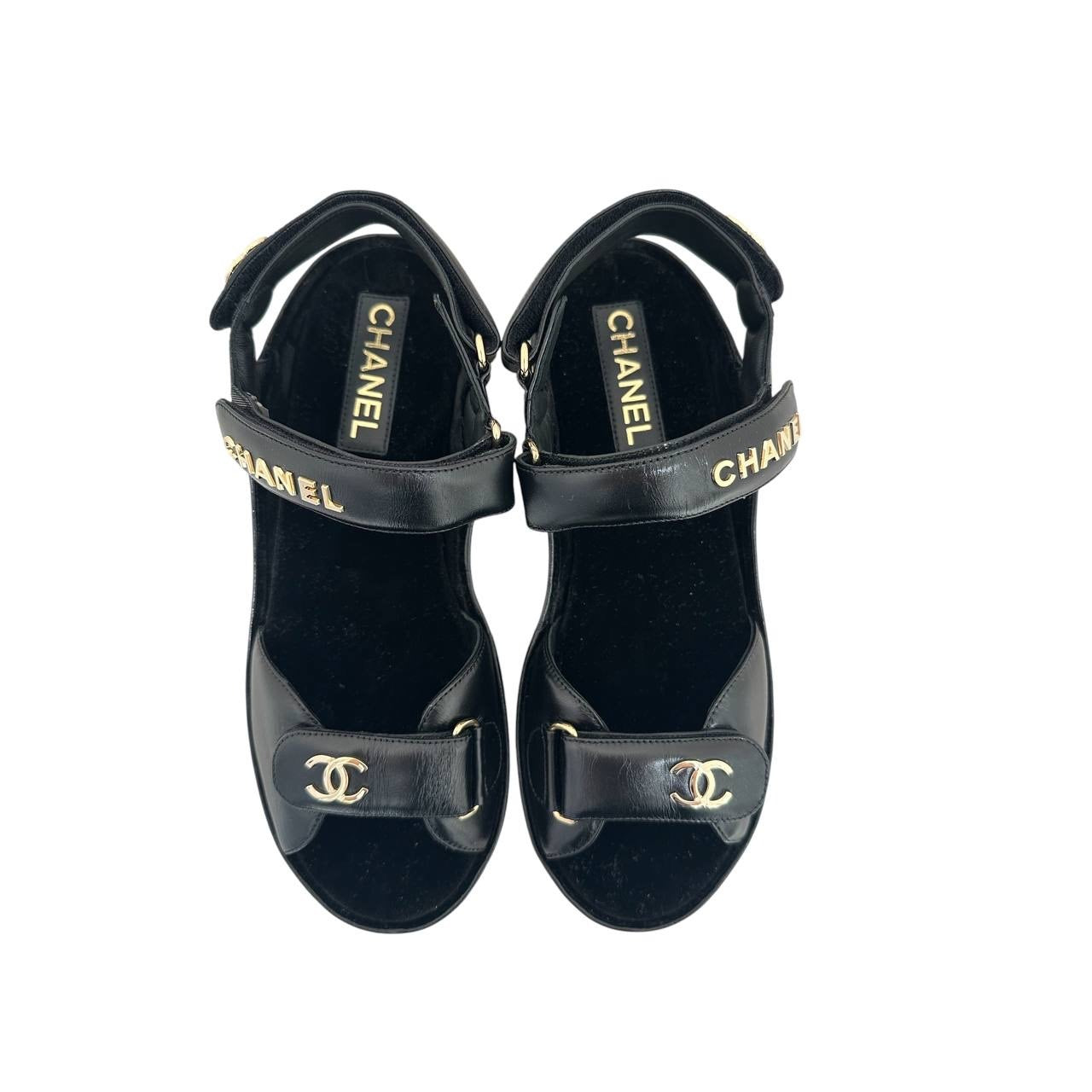NWOB Chanel 2021 Calfskin Slingback Sandals - Size 41 pre-owned