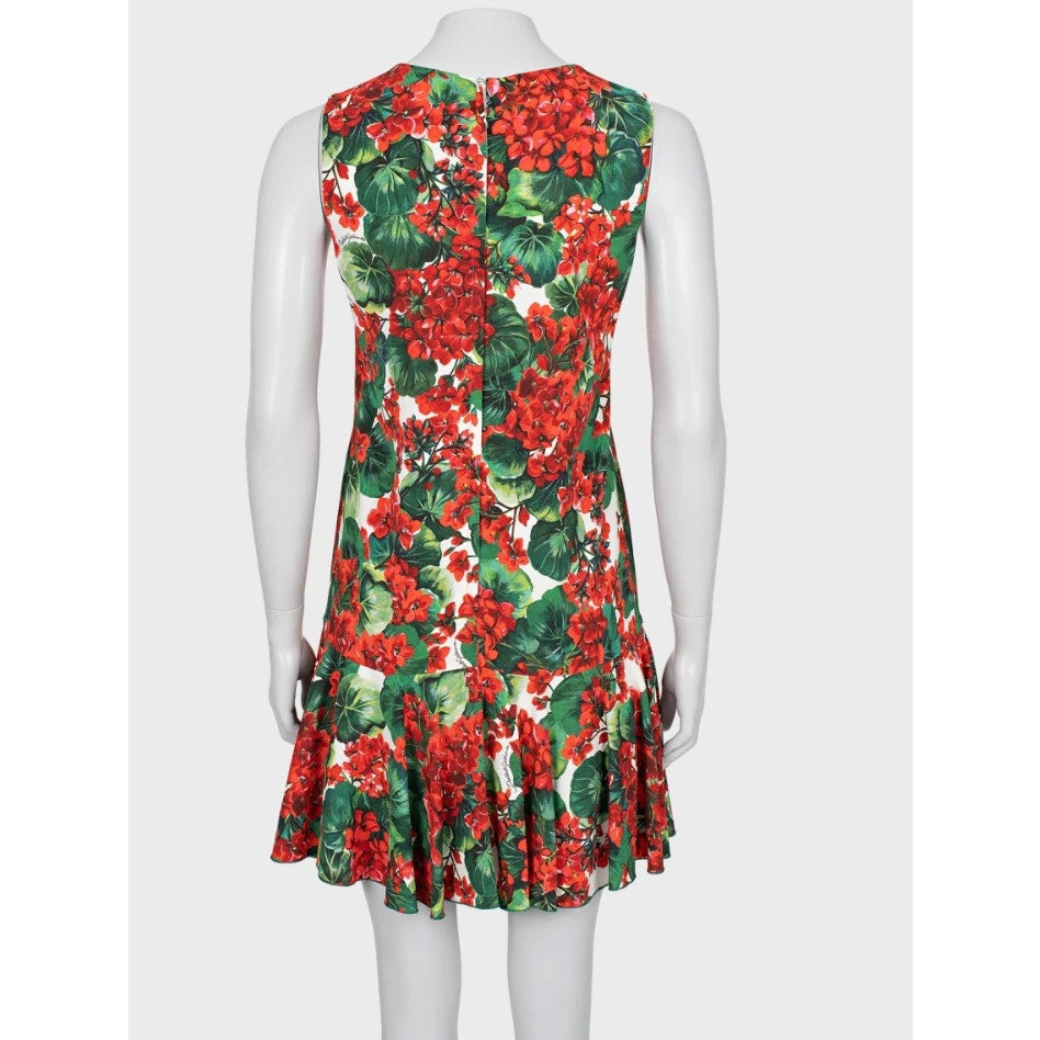 Dolce & Gabbana Floral Print Sleeveless Dress IT40 / S Pre-owned