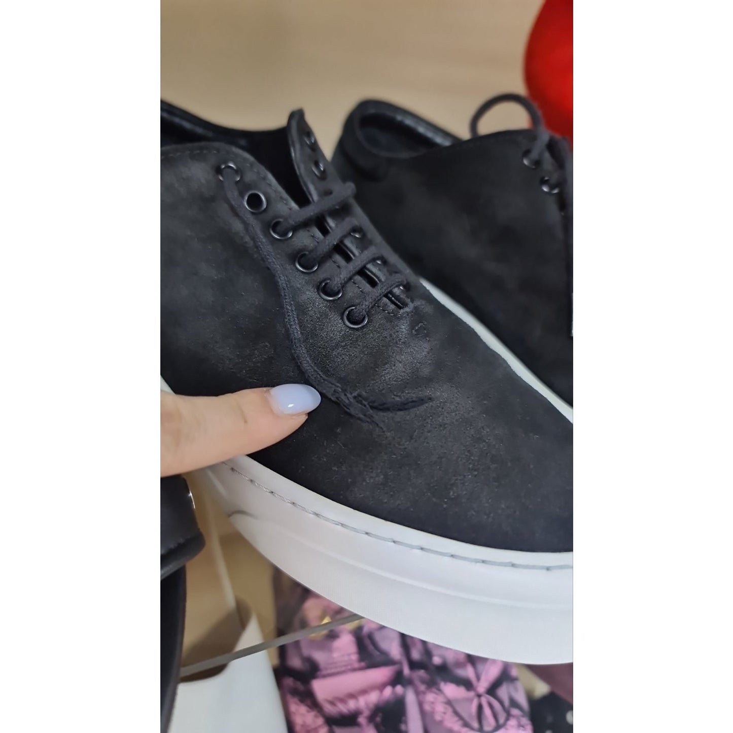 The Row Suede White Sole Sneakers Sz.38 Pre-owned