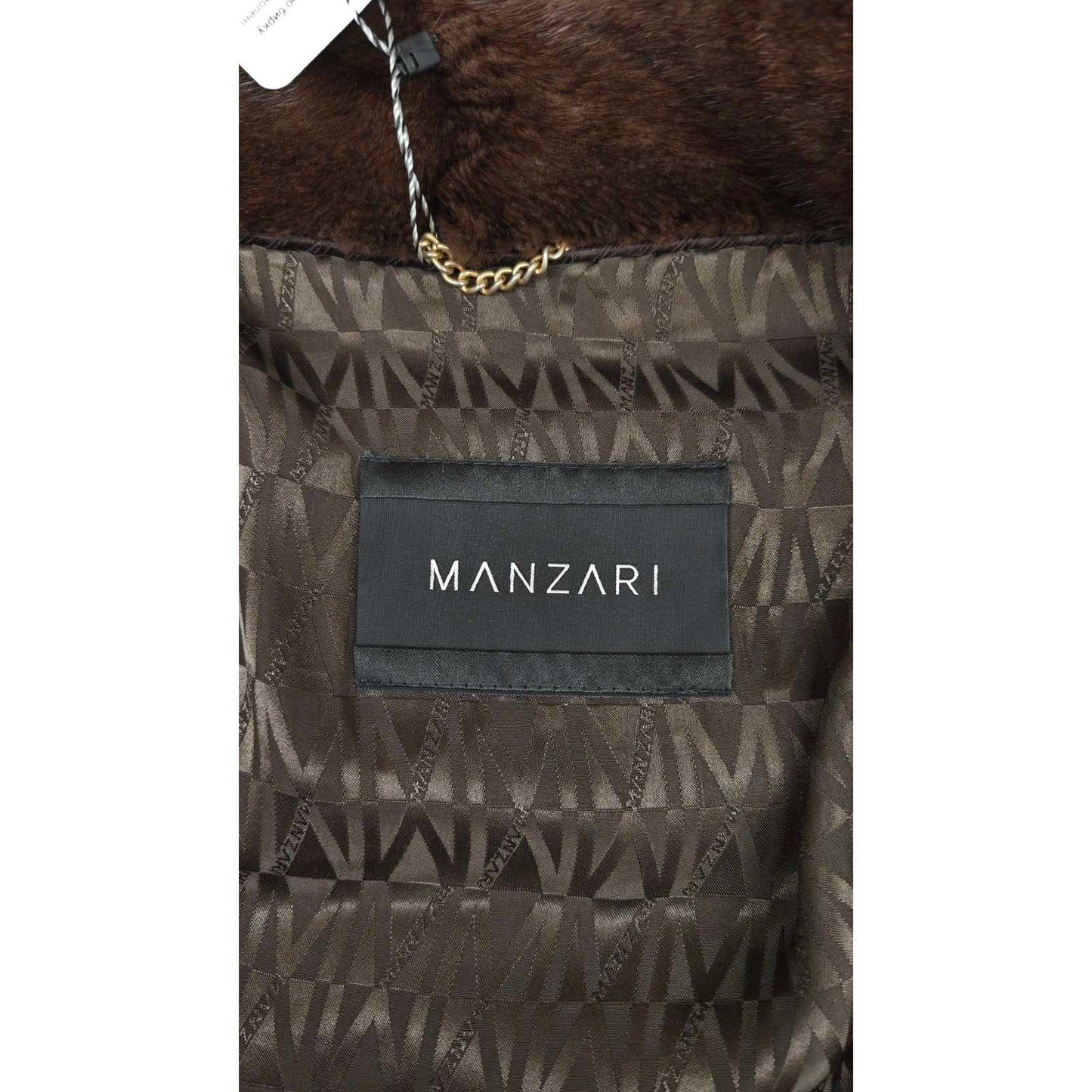 Manzari Brown Mink Fur Coat  Sz.46/ XXL Pre-owned