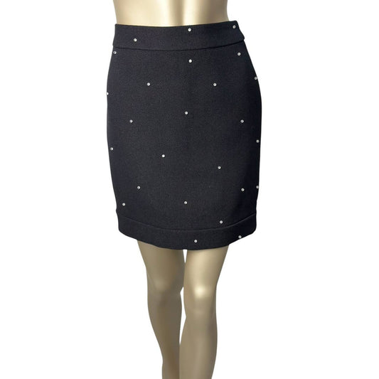 Chanel Mini Crystal Embellishment Skirt Sz.38 Pre-owned