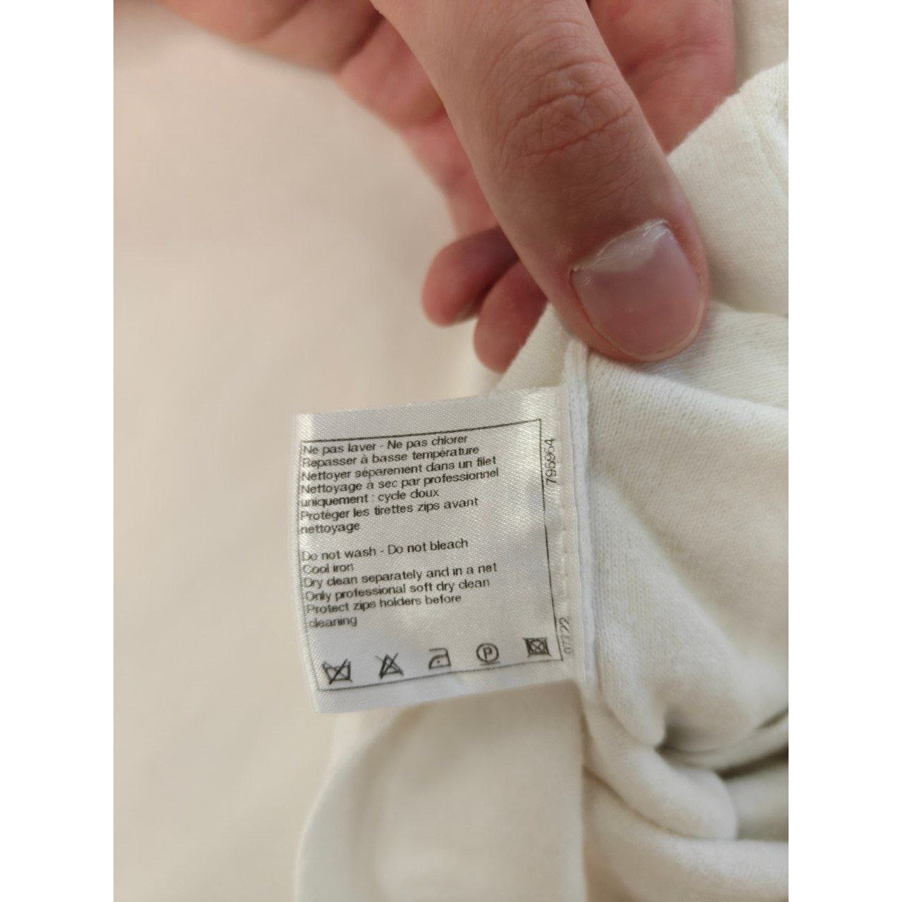 Chanel White Cotton Blend Dress Sz.36 Pre-owned