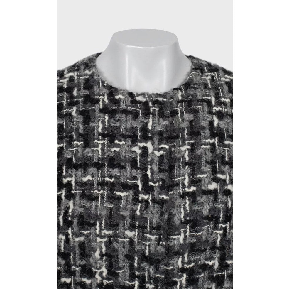 Dolce & Gabbana Wool Blend Collarless Coat Sz.40 Pre-owned