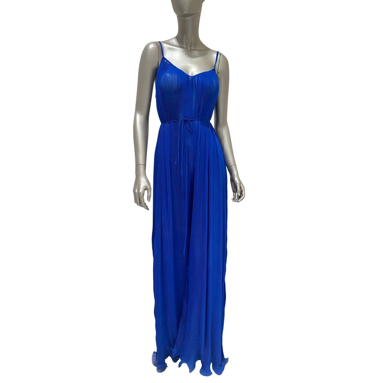 Stella McCartney Blue Pleated Maxi Dress sz.38 pre-owned