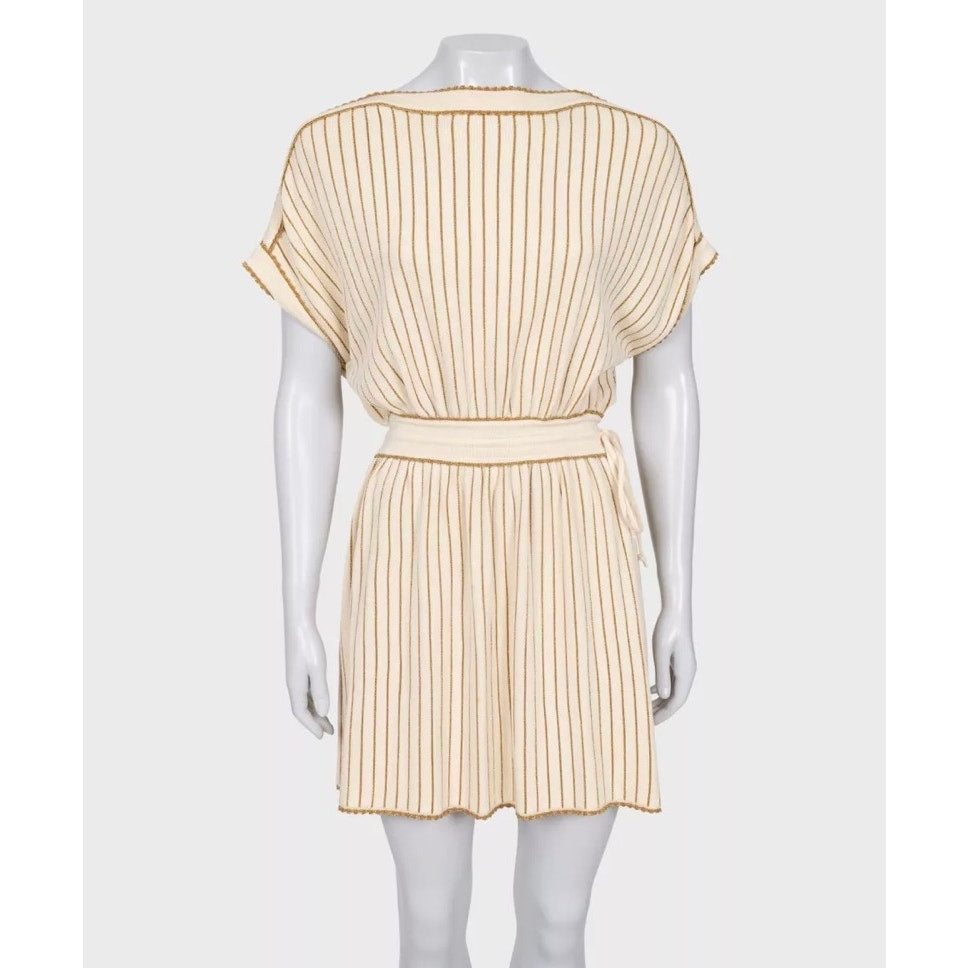 Gucci Gold Stripe Dress Size XS Pre-owned