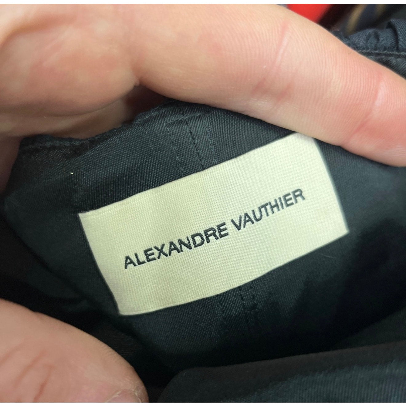 Alexandre Vauthier Black Crystal Ruffle Mini Dress FR38 pre-owned