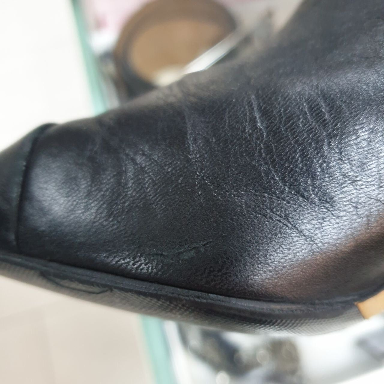 Chanel Leather Over-the-knee Heeled Boots Sz.38 Pre-owned