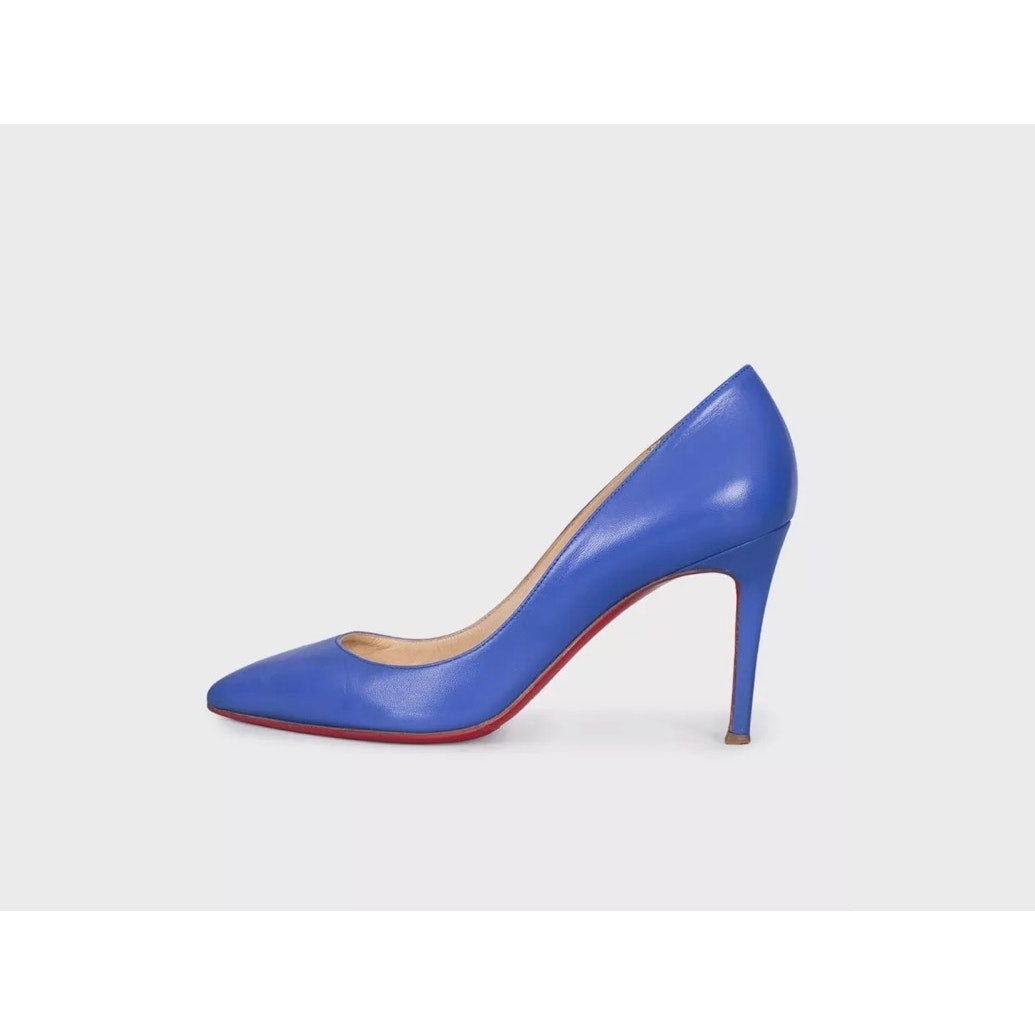 Christian Louboutin Blue Leather Pumps - Size 40 Pre-owned