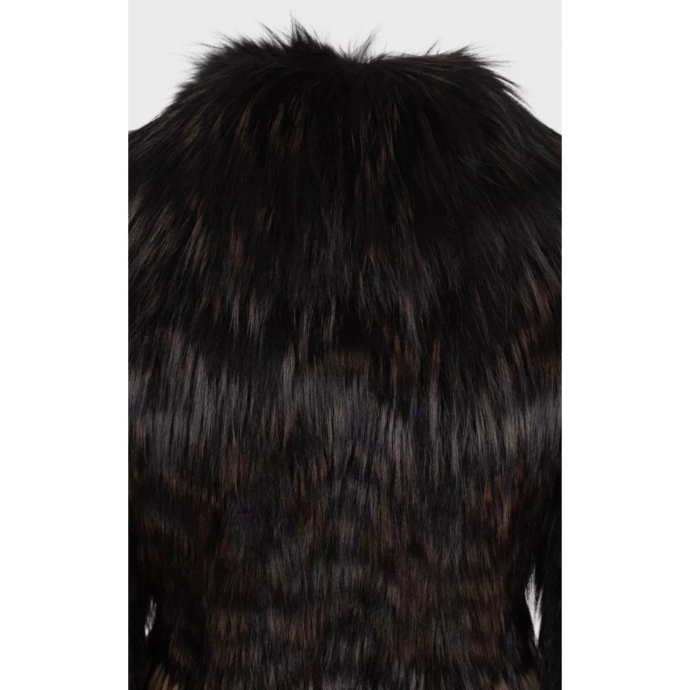 Blumarine Brown Faux Fur Coat Size 40 / S Pre-owned