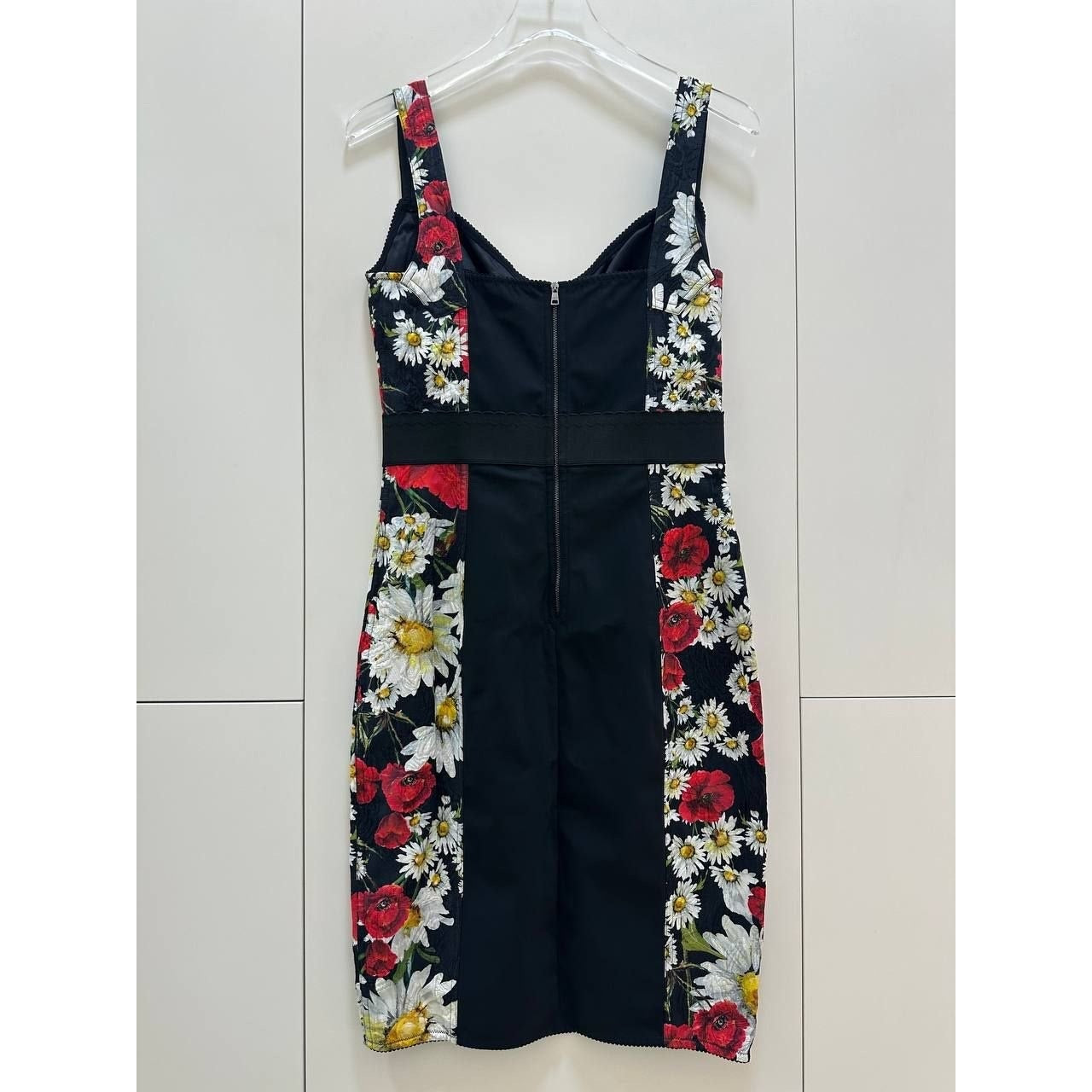 Dolce & Gabbana Floral Print Fitted Dress - Size 44 Pre-owned