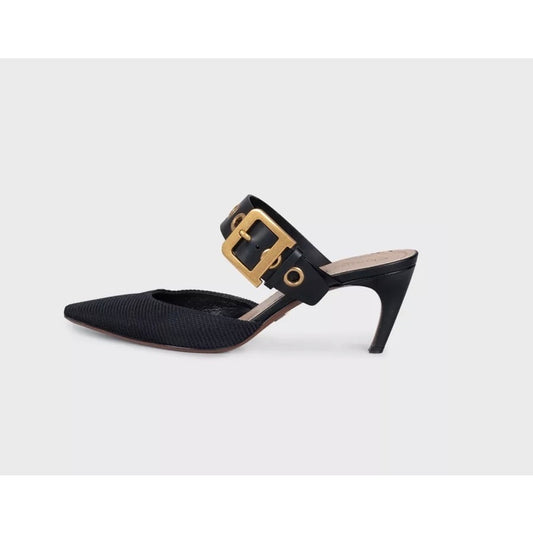 Christian Dior Black Pointed-Toe Mules - Size 39.5 Pre-owned