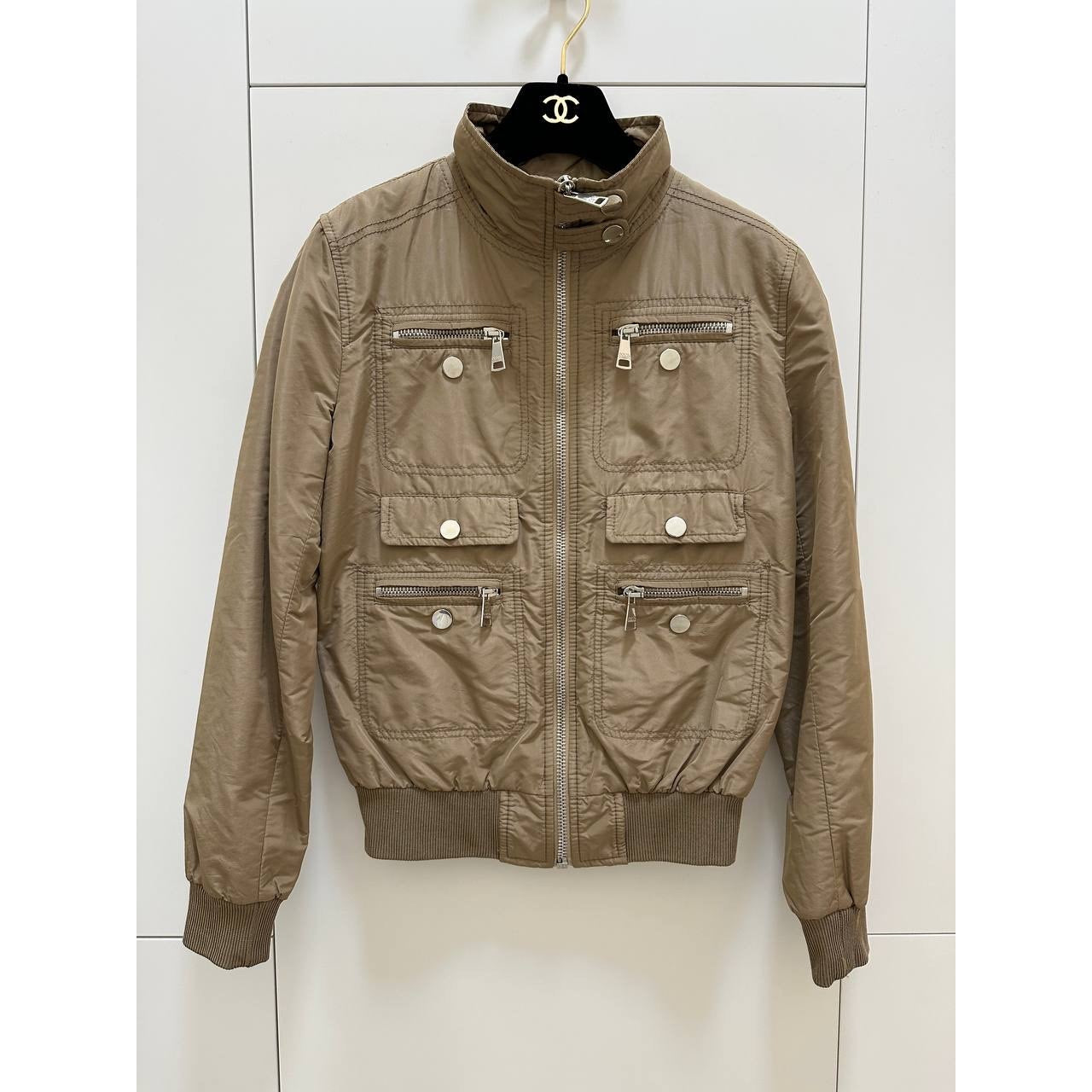 Dolce & Gabbana Beige Bomber Jacket IT 40 Pre-owned