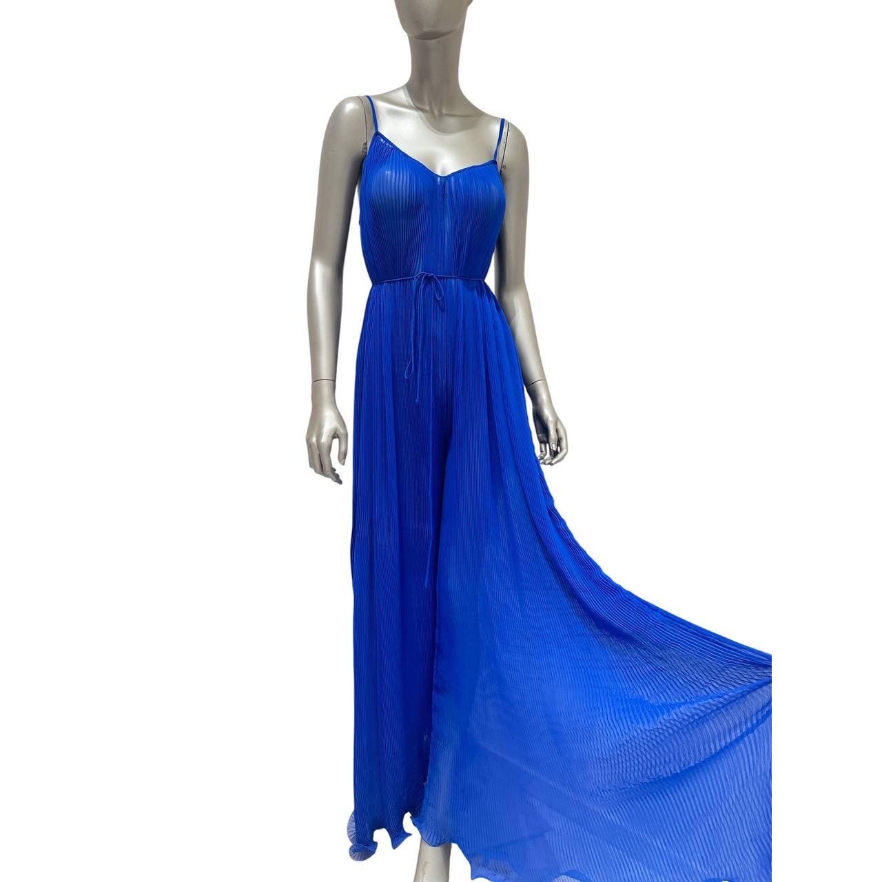Stella McCartney Blue Pleated Maxi Dress sz.38 pre-owned