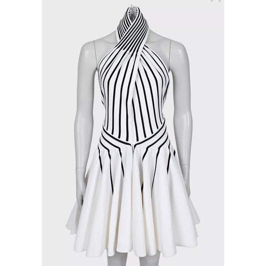 Bottega Veneta Chic Striped Fitted Dress Sz.XS Pre-owned