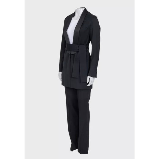 Saint Laurent Black Wool Suit with Long Jacket - EU36/S Pre-owned