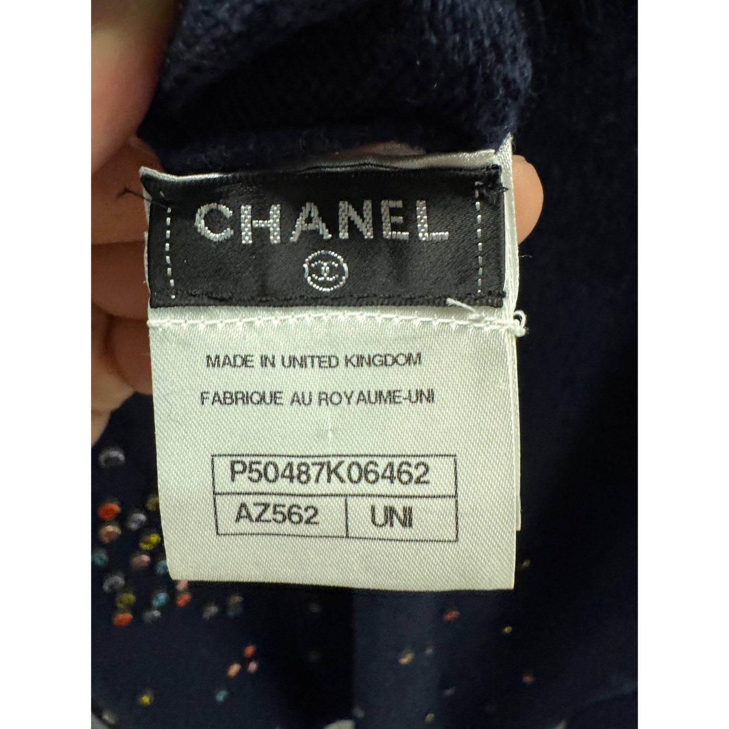 Chanel 2014 Luxurious Blue Cashmere Sweater Sz.36 Pre-owned