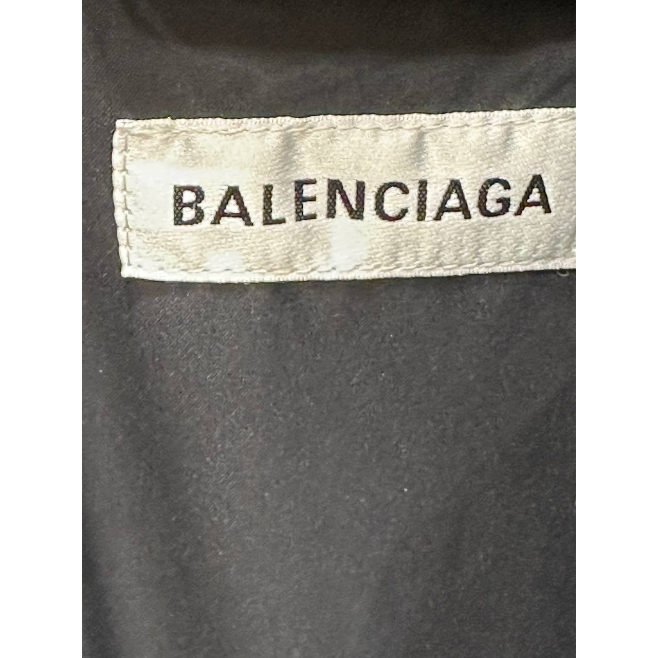 Balenciaga Black Lacquered Puffer Jacket - Size 38 Pre-owned