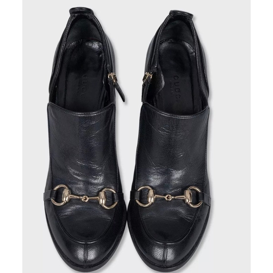NWOB Gucci Black Leather Pumps EU 38.5 Pre-owned
