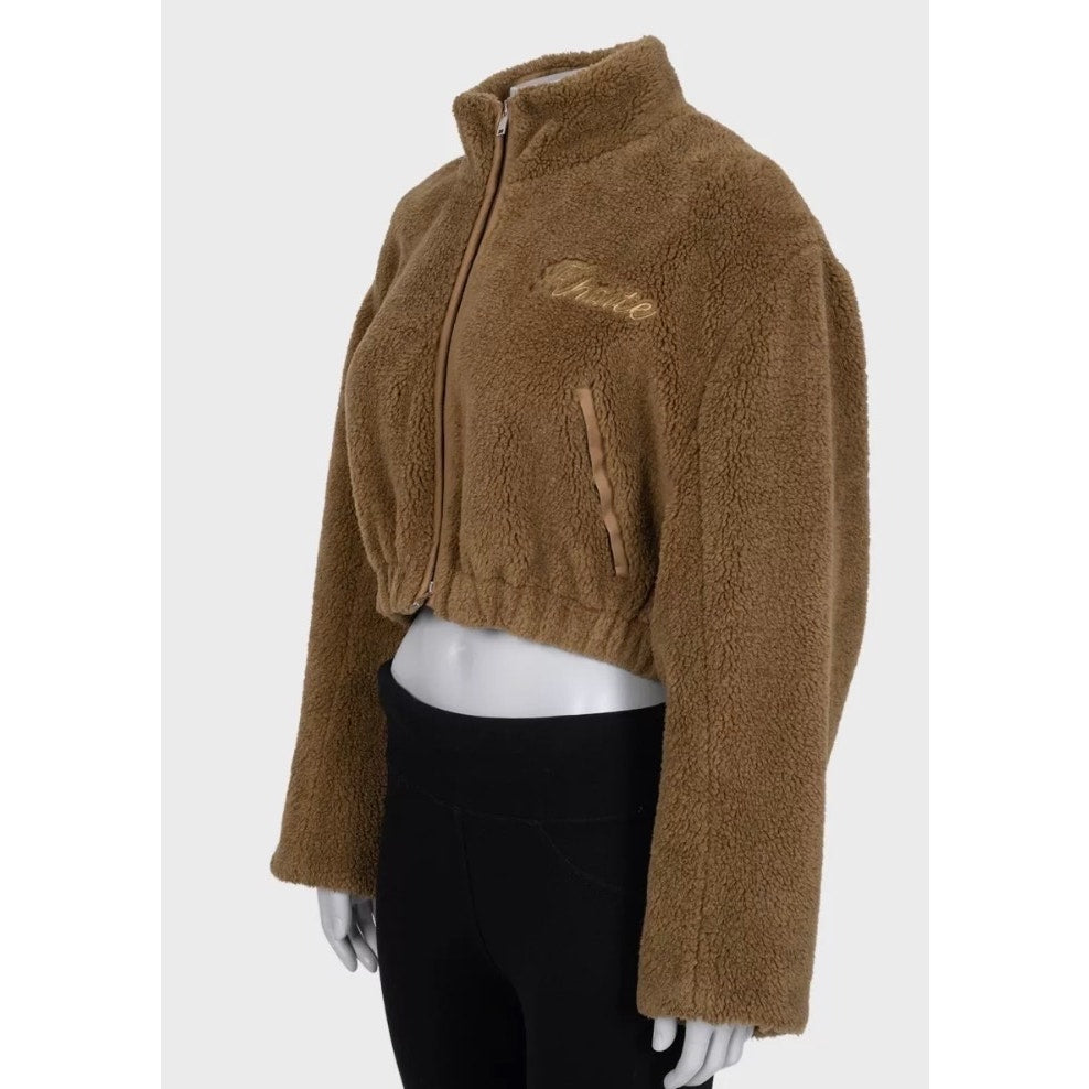 Khaite Brown Fitted Bomber Jacket  Sz. M Pre-owned