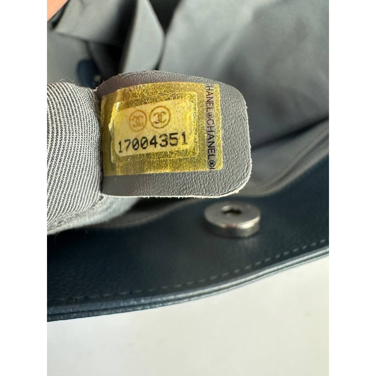 Chanel Executive Blue Caviar Leather Tote Bag pre-owned