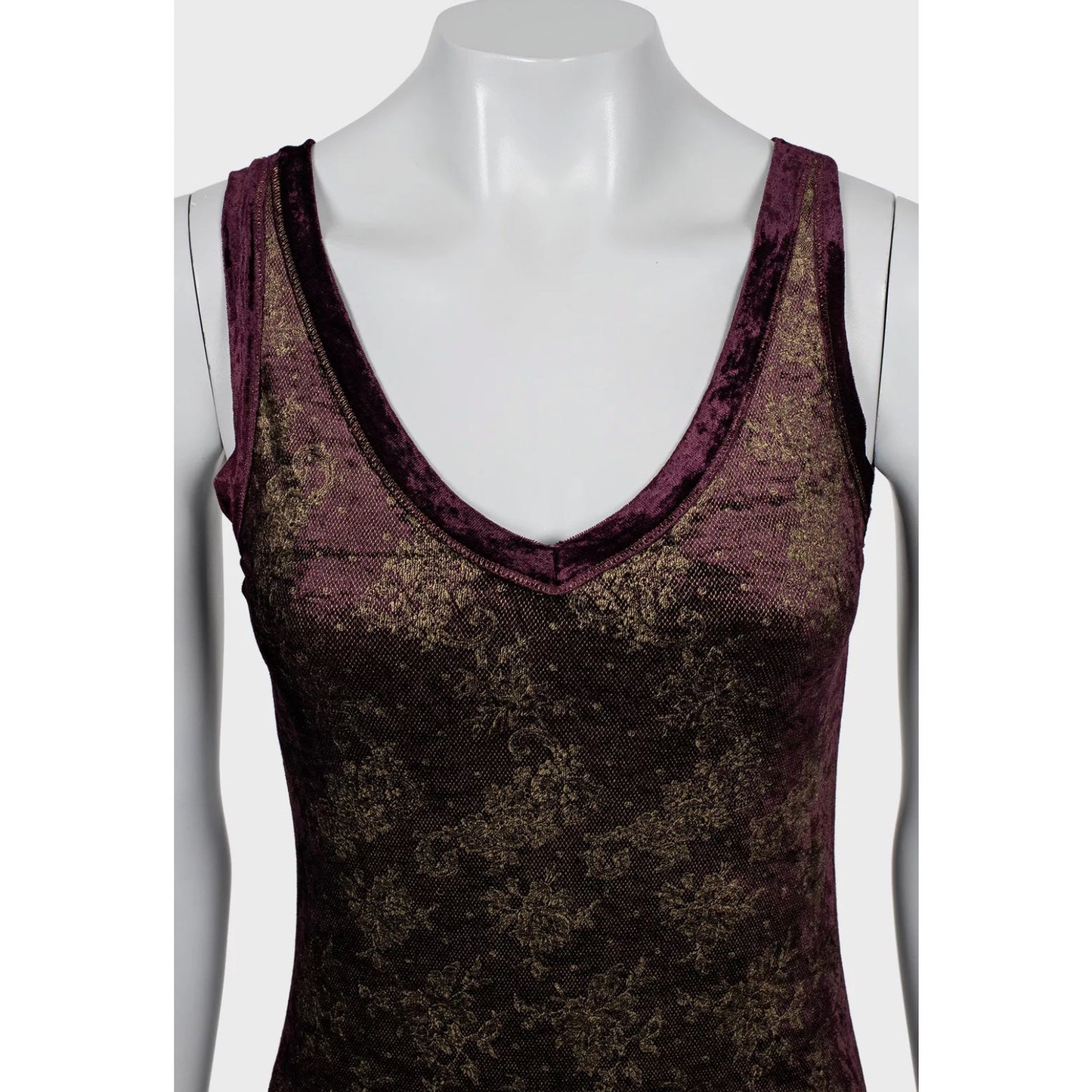 Jean Paul Gaultier Soleil Gold Floral Dress - Size S Pre-owned