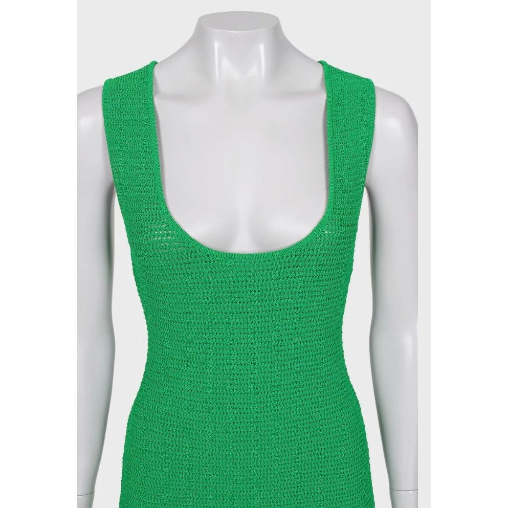 Bottega Veneta Green Knitted Dress XS Pre-owned