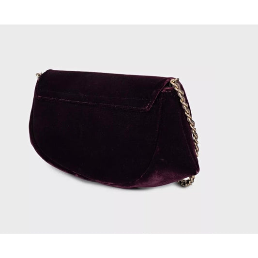 Chanel Purple Half Moon Wallet On Chain Pre-owned