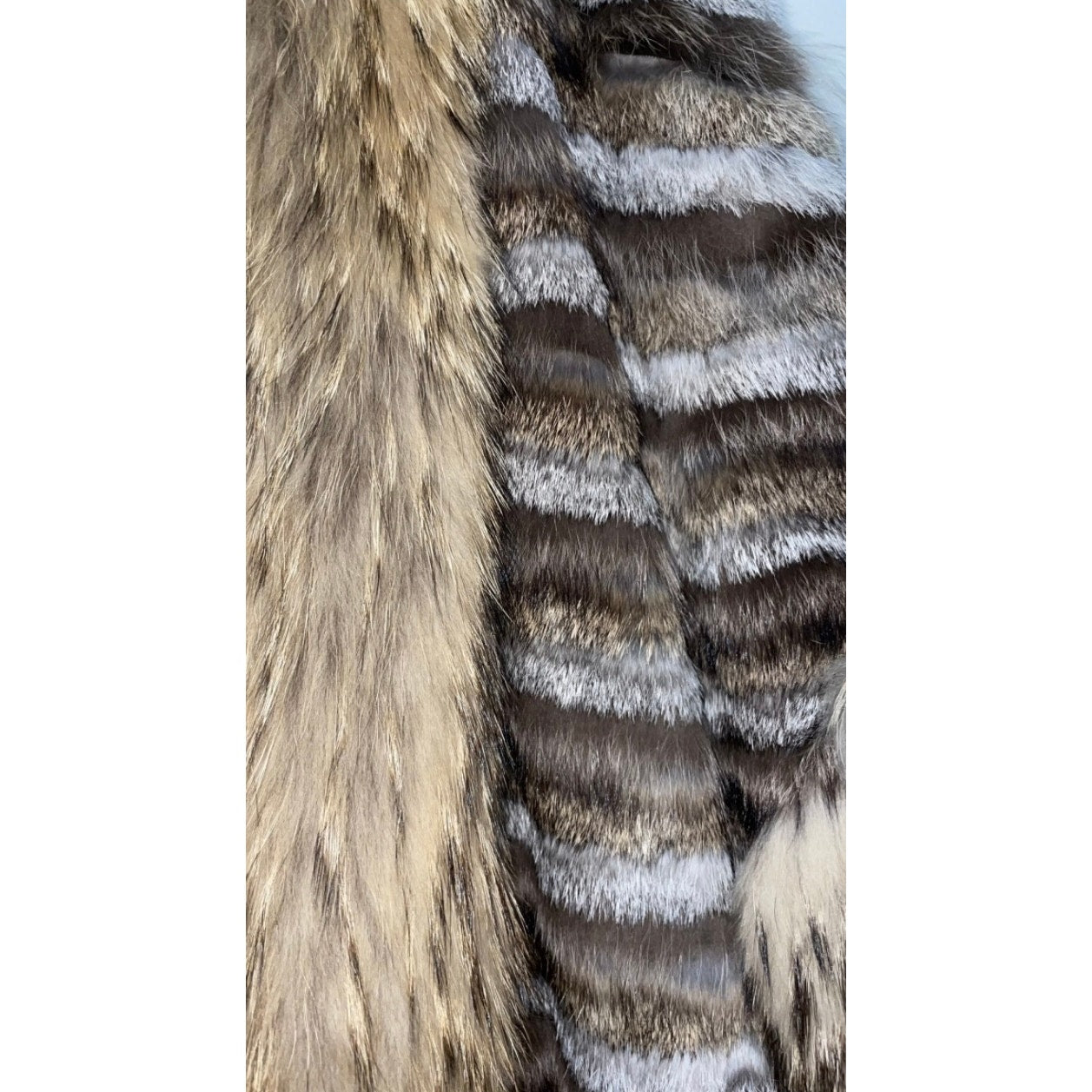Rare Vintage Yves Saint Laurent  faux Fur Poncho Size 38 Pre-owned