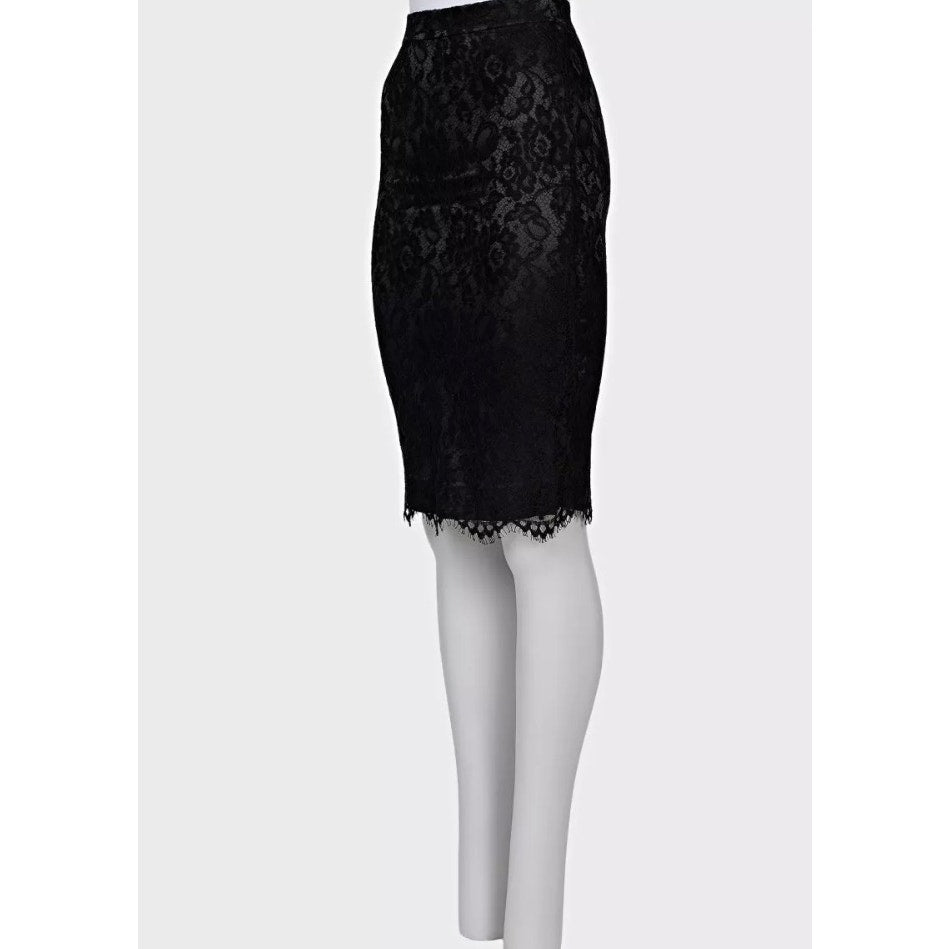 Dolce & Gabbana Black Lace Skirt Sz.XXS Pre-owned