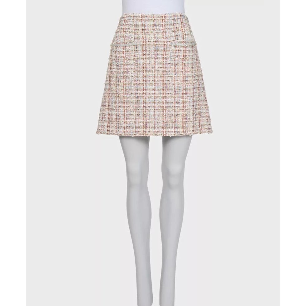 Chanel Multicolor Tweed Skirt - Silk Lined EU 40/L Pre-owned