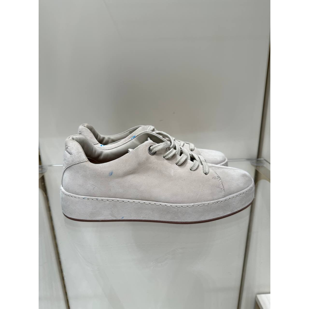 Loro Piana Tennis Walk White Suede Sneakers EU 36 Pre-owned