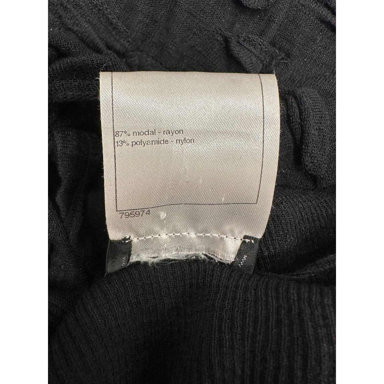 Chanel Black Cotton-Modal Dress - 2012 Collection Sz.36 pre-owned