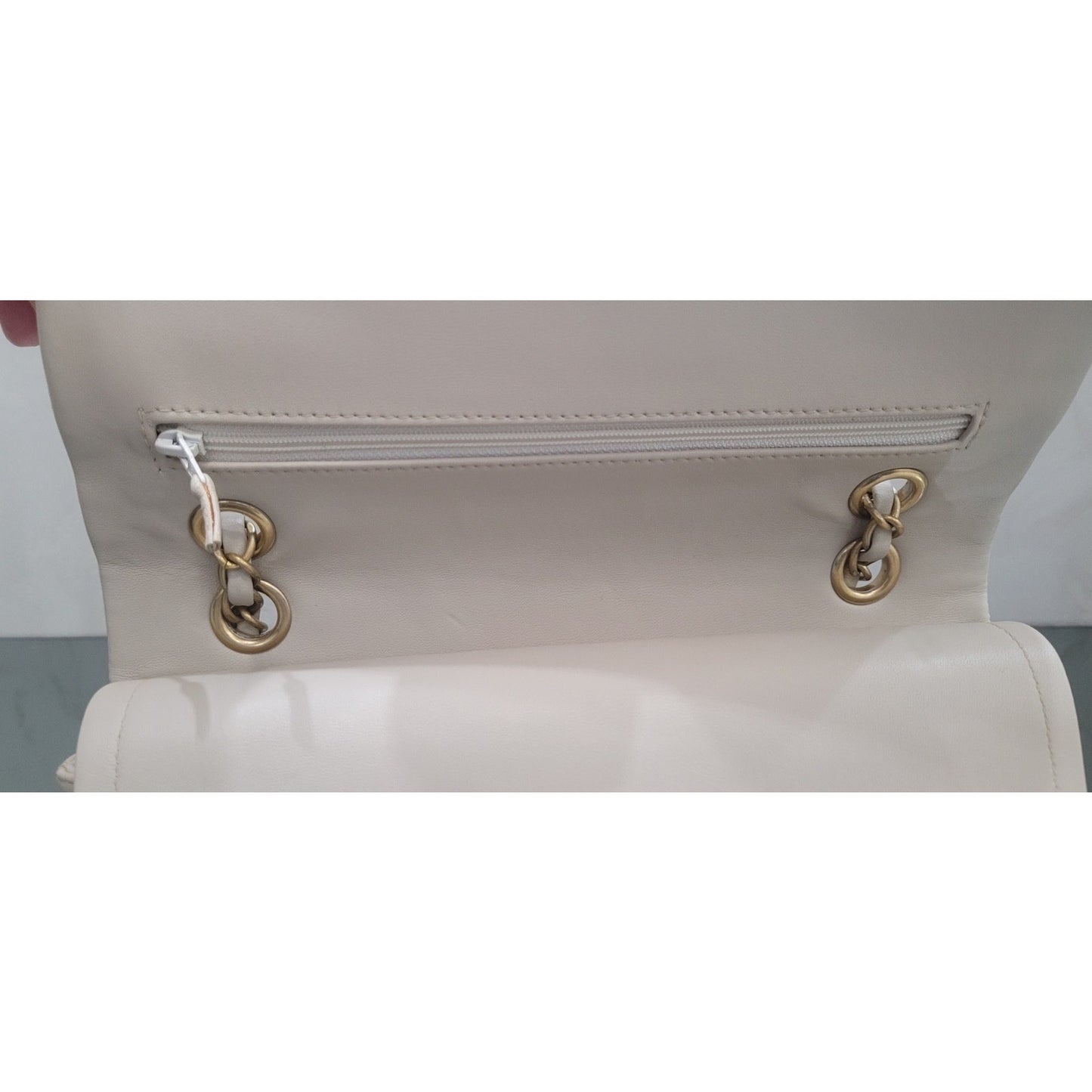 Chanel Medium Ivory Double Flap Bag Pre-owned