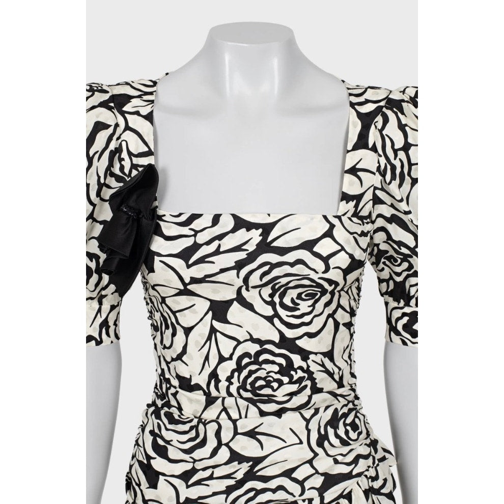 Alessandra Rich Silk Floral Mini Dress - IT38 / XS Pre-owned
