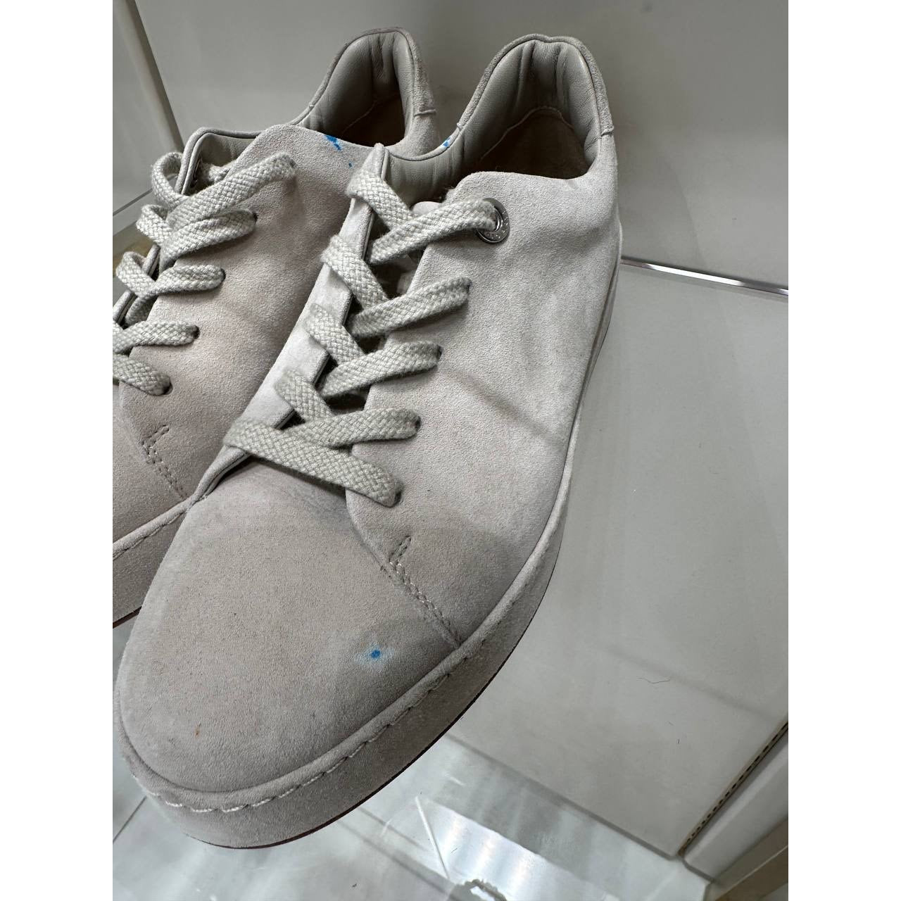 Loro Piana Tennis Walk White Suede Sneakers EU 36 Pre-owned