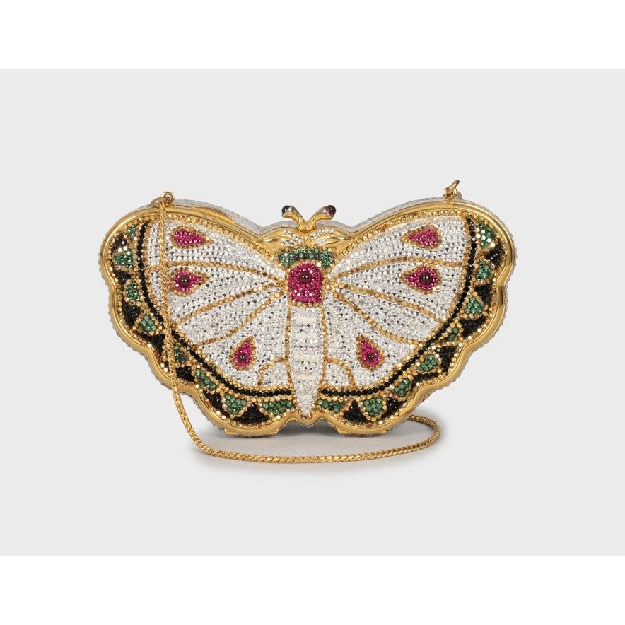 Judith Leiber Butterfly Crystal Clutch Bag Pre-owned