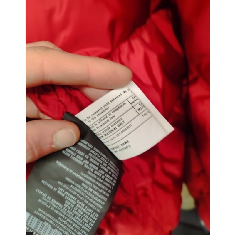 Prada Red Fitted Down Jacket Winter Coat Sz 38/XS Pre-owned