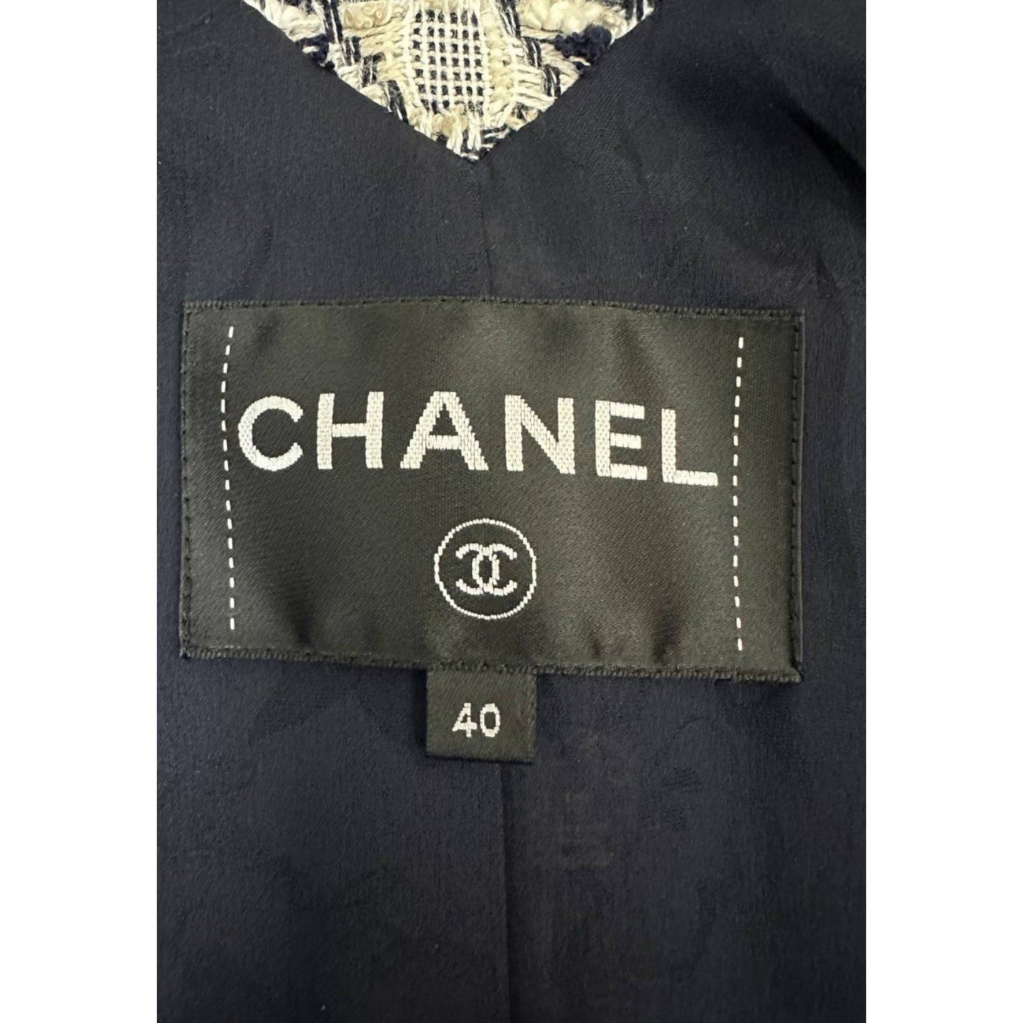 CHANEL 2018 Greece Sequin Tweed Oversized Coat - Size 40 Pre-owned