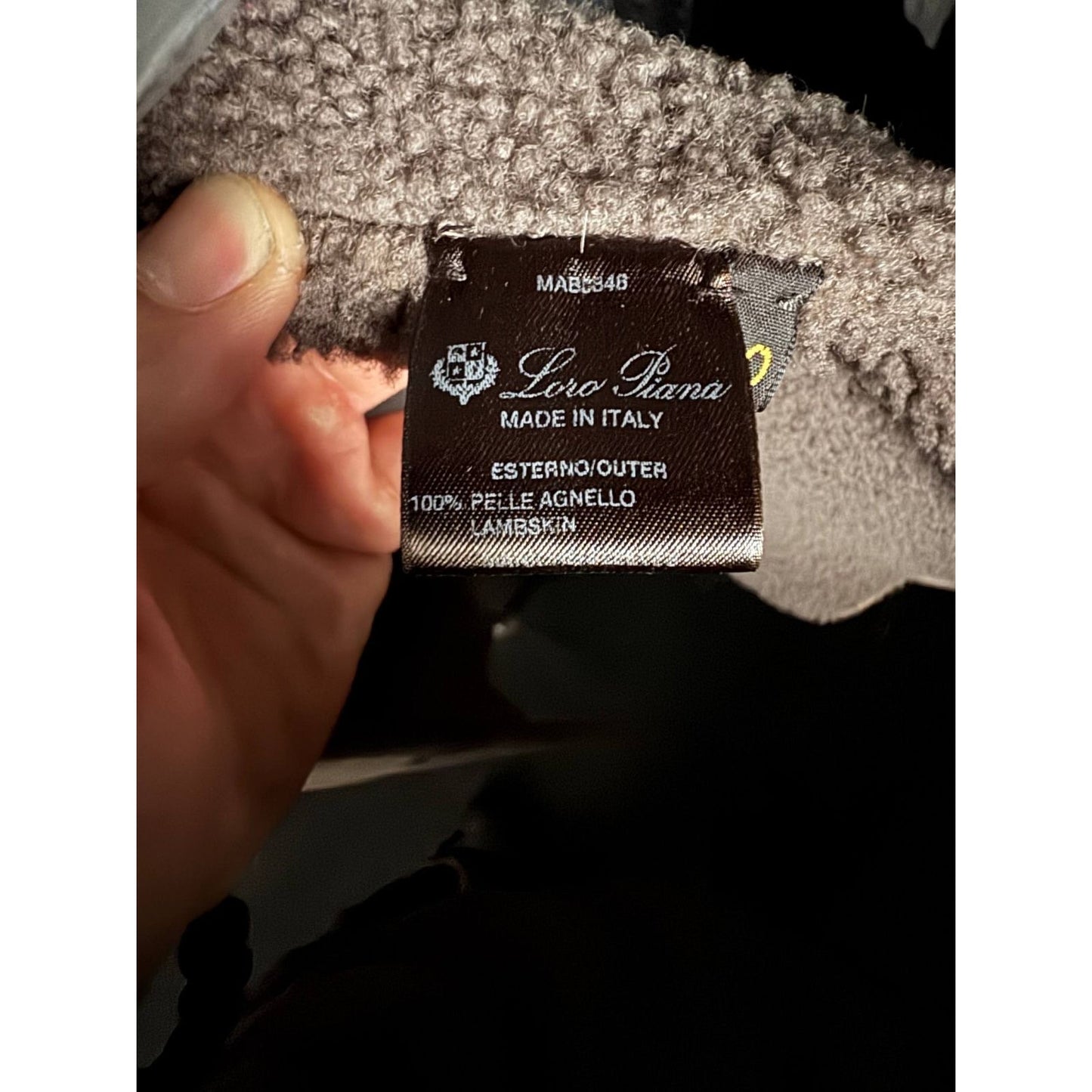Loro Piana Luxe Brown Lambskin & Cashmere Cardigan Sz.40\S Pre-owned