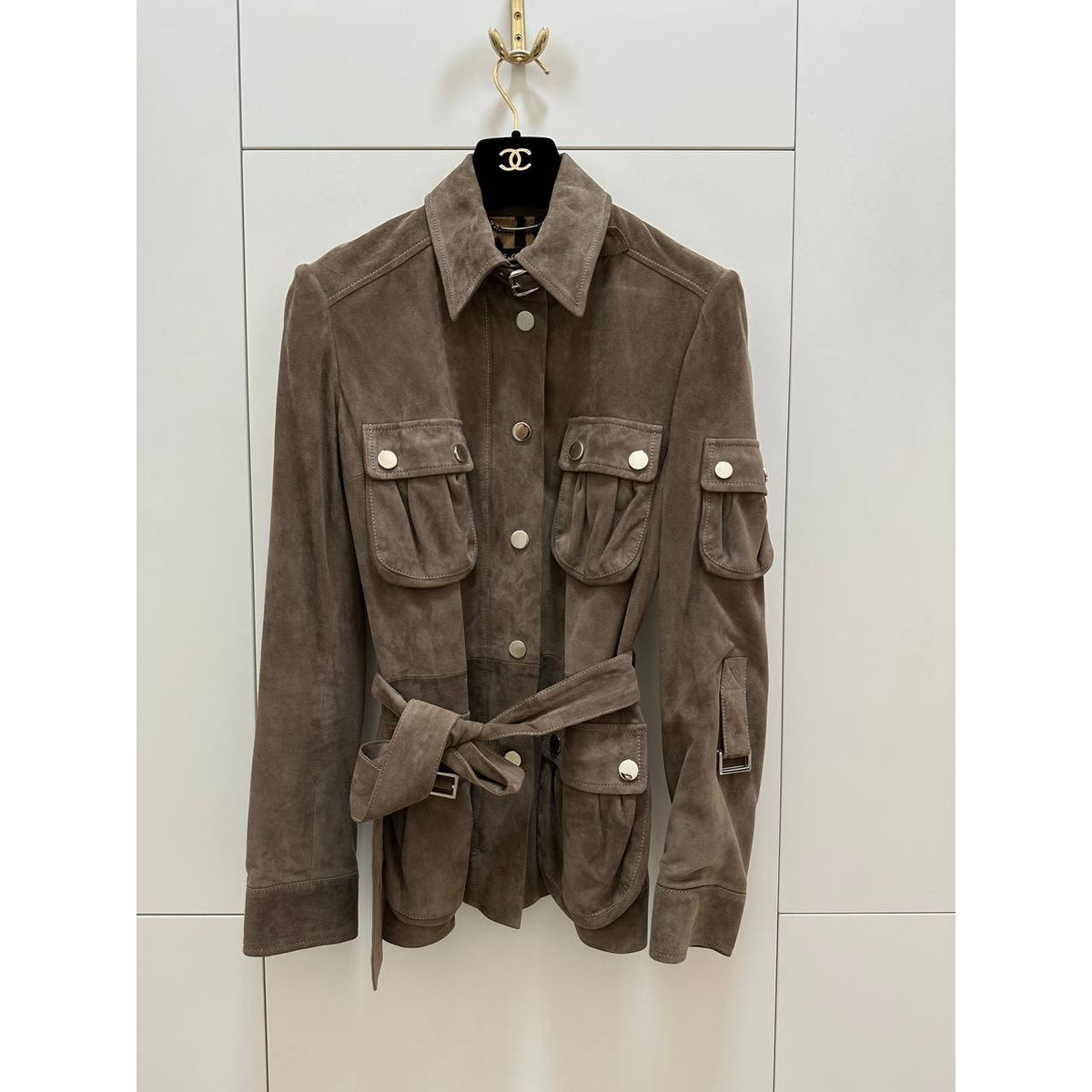 Dolce & Gabbana  Goatskin Leather Safari Jacket - IT 40 Pre-owned