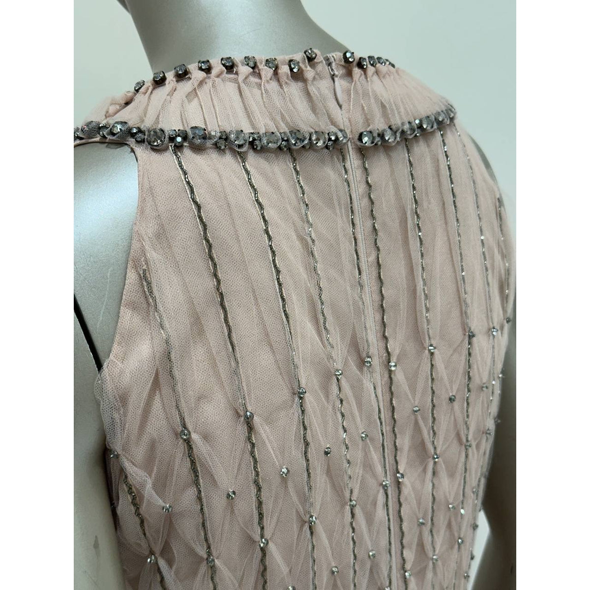 Valentino Blush Pink Embellished Tulle Gown Sz.40 Pre-owned