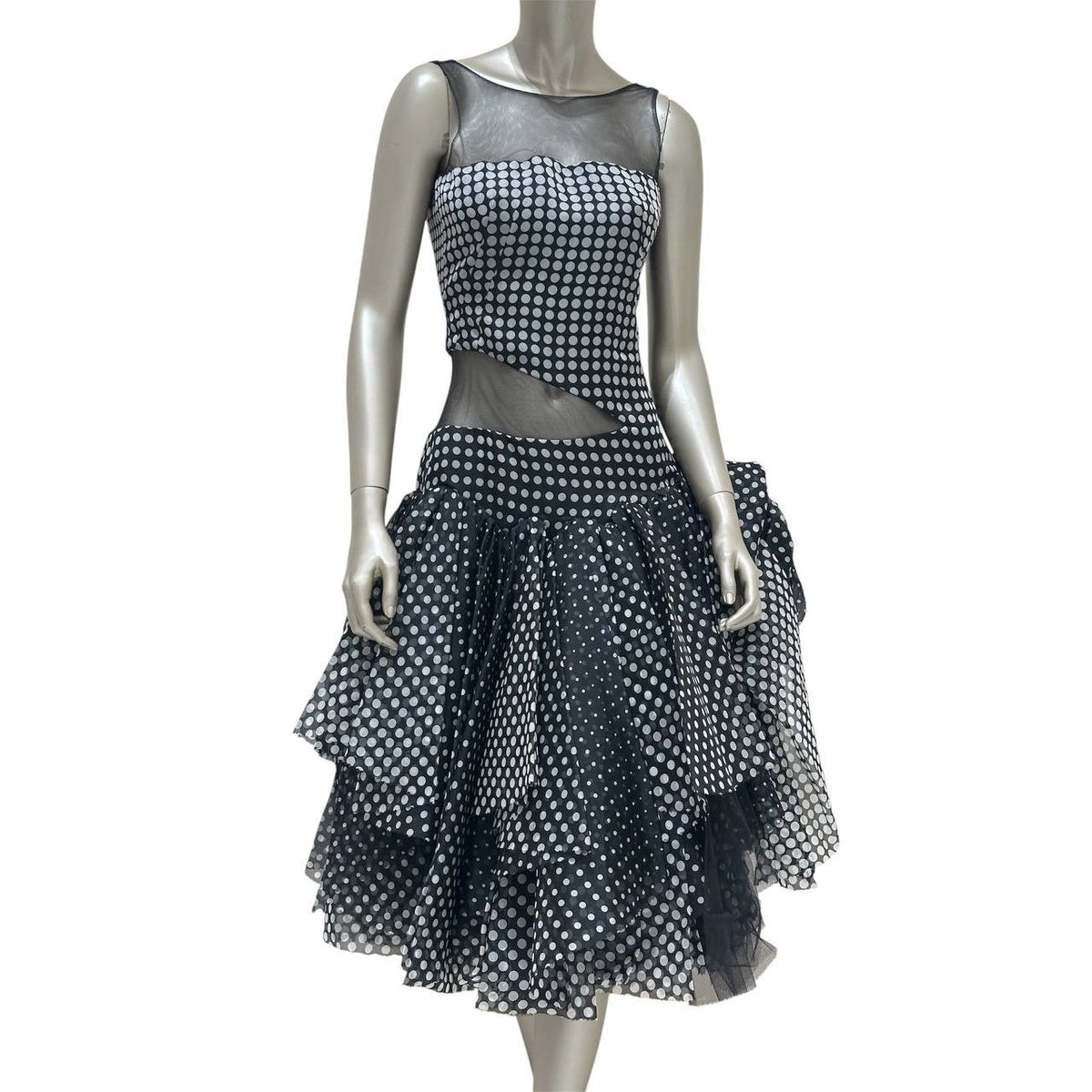 Alexander McQueen Polka-Dot Flamenco Dress Sz. S Pre-owned