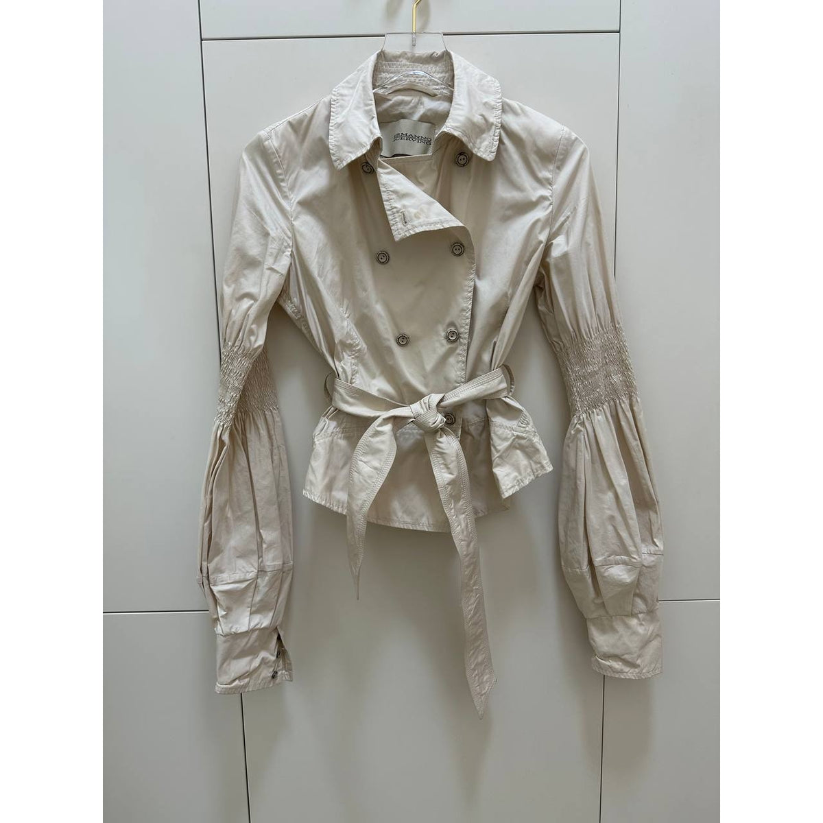 Ermanno Scervino Chic Ivory Fitted Jacket Sz.44 It Pre-owned