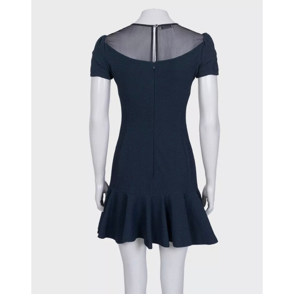 NWOT Nina Ricci Blue Flared Mini Dress - EU38 / M Pre-owned