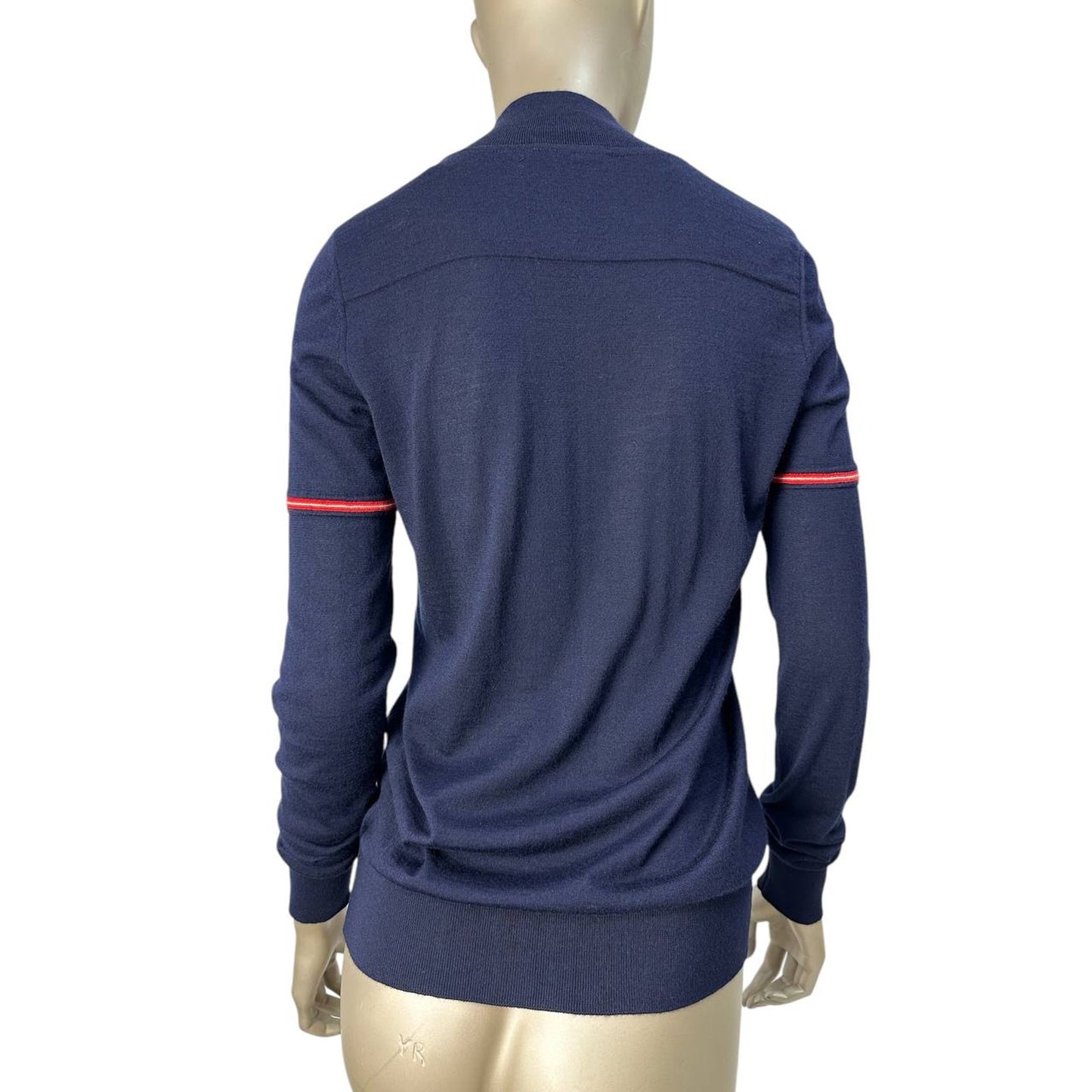 Chanel Navy Cashmere CC Logo Jumper Sz.40 pre-owned