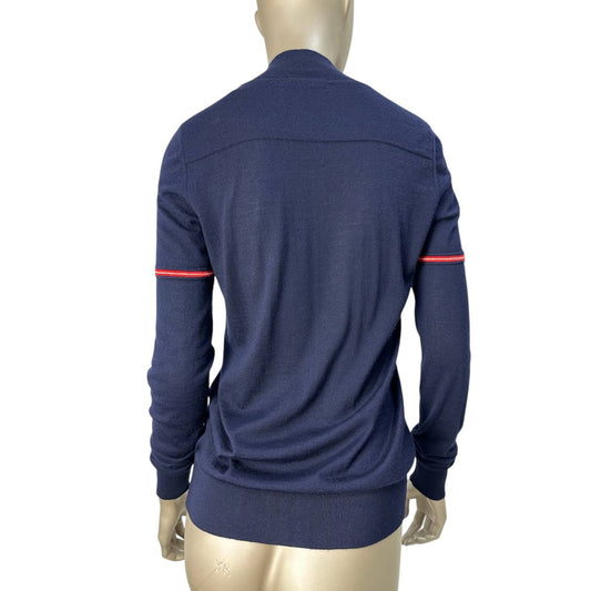 Chanel Navy Cashmere CC Logo Jumper Sz.40 pre-owned