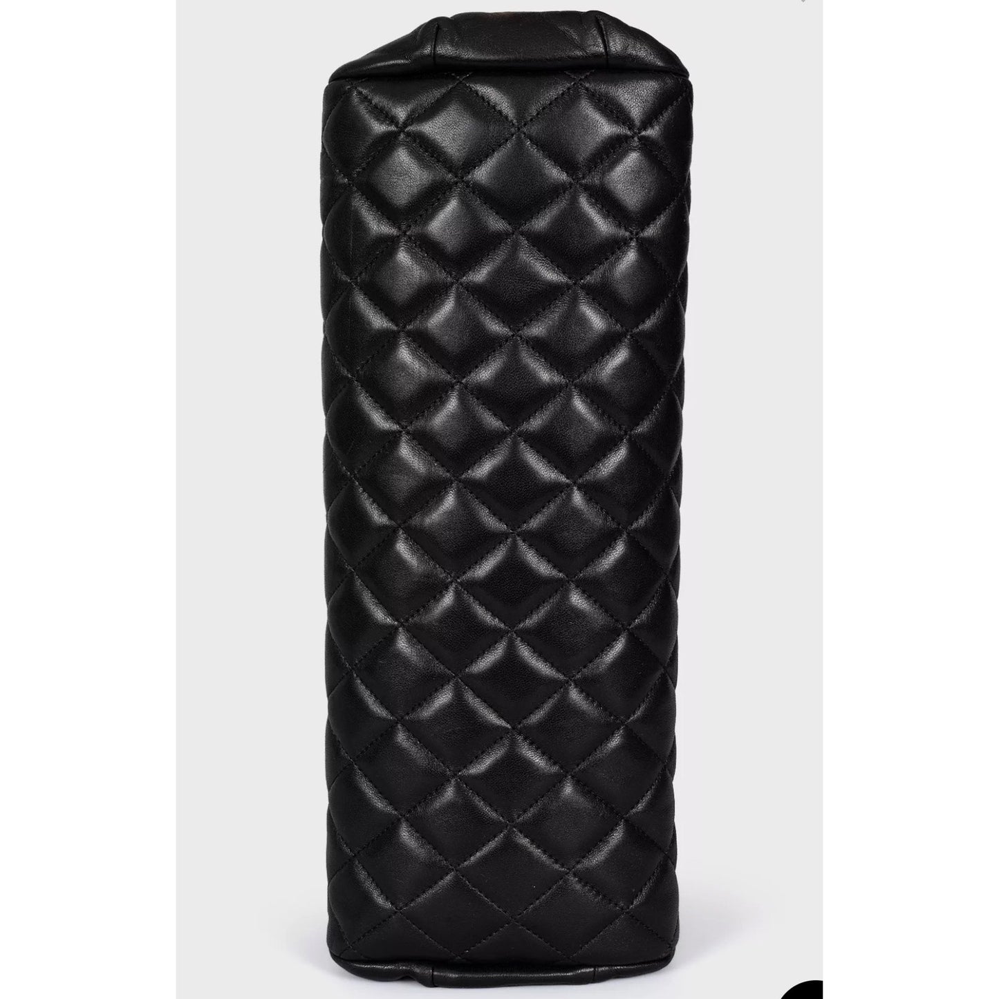 Chanel Mademoiselle Black Calfskin Coco Mark Clutch Bag Pre-owned