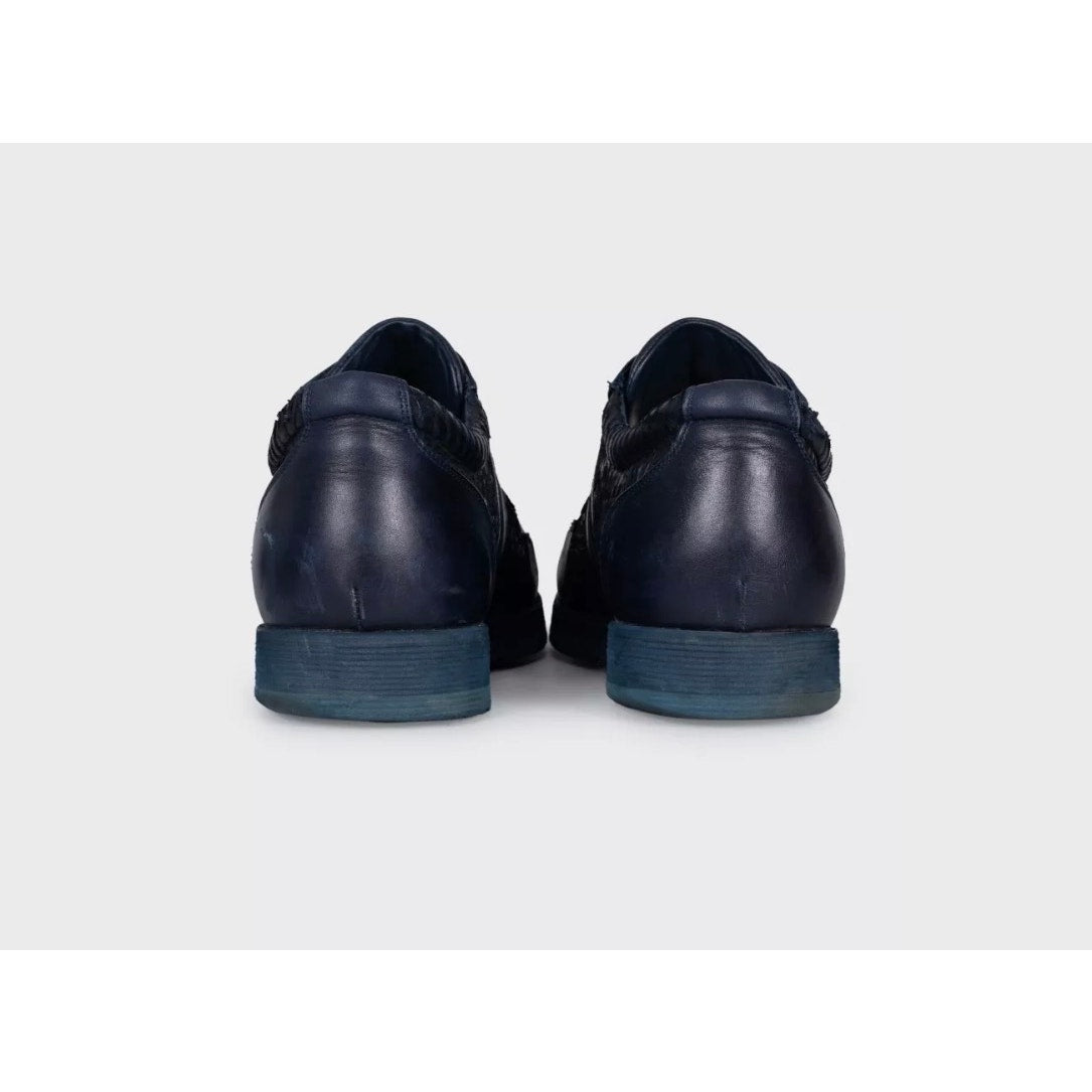 Zilli Blue Lambskin Leather  Sneakers  EU43.5 Pre-owned