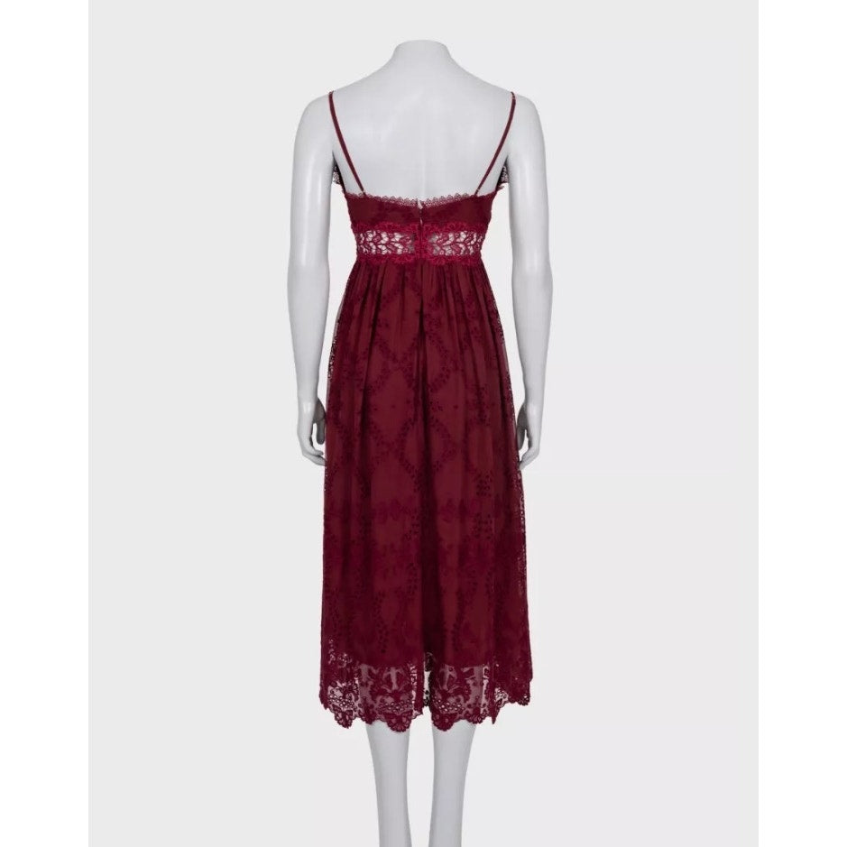 NWOT Zimmermann Silk Lace Trim Sundress Slip Dress Size US 0 XXS Pre-owned